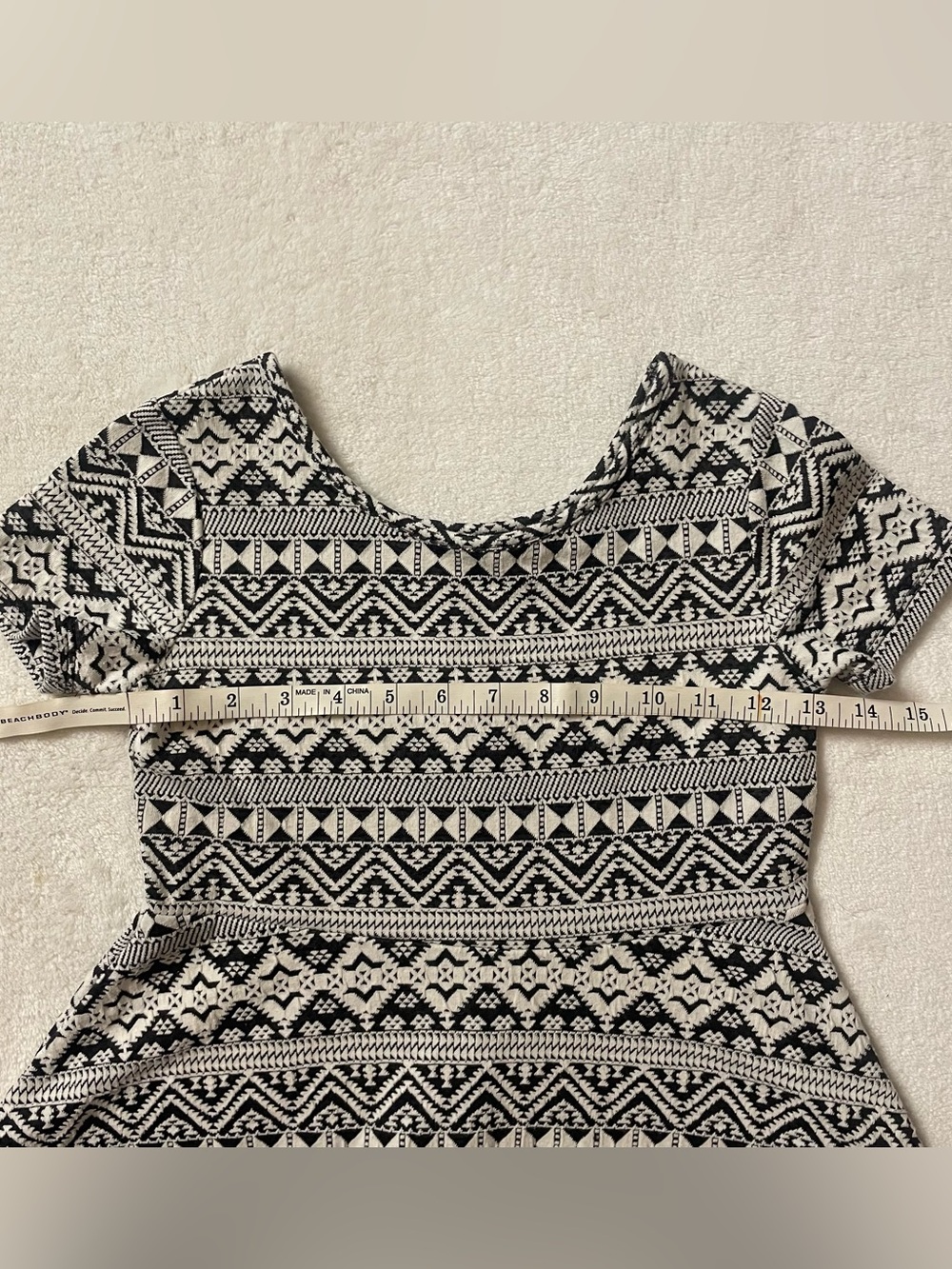 Girl’s Geometric Print A-Line Dress size Medium 7/8 - Picture 7 of 10